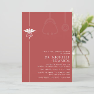 Convites Minimalist DNP Doctor of Nursing Practice Graduate