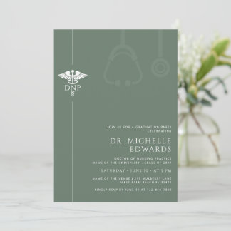 Convites Minimalist DNP Doctor of Nursing Practice Graduate