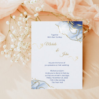 Convites Minimalist Wedding Invitation Template