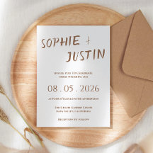 Minimalista Boho Elegante Rota de Casamento