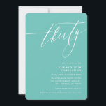 Convites MINIMALISTA Caligrafia, 30 elegante<br><div class="desc">por kat massard / WWW.SIMPLYSWEETPAPERIE.COM Adorem o design,  mas gostariam de ver algumas mudanças - outro esquema de cores,  produto,  adicionar uma fotografia ou adaptar para uma ocasião diferente - sem preocupações,  simplesmente contactem-me,  kat@simplysweetPAPERIE.com Tenho o prazer de ajudar!</div>
