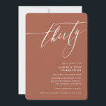 Convites MINIMALISTA Caligrafia elegante 30 marrom<br><div class="desc">por kat massard / WWW.SIMPLYSWEETPAPERIE.COM Adorem o design,  mas gostariam de ver algumas mudanças - outro esquema de cores,  produto,  adicionar uma fotografia ou adaptar para uma ocasião diferente - sem preocupações,  simplesmente contactem-me,  kat@simplysweetPAPERIE.com Tenho o prazer de ajudar!</div>