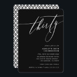 Convites MINIMALISTA Caligrafia elegante 30 negro<br><div class="desc">por kat massard / WWW.SIMPLYSWEETPAPERIE.COM Adorem o design,  mas gostariam de ver algumas mudanças - outro esquema de cores,  produto,  adicionar uma fotografia ou adaptar para uma ocasião diferente - sem preocupações,  simplesmente contactem-me,  kat@simplysweetPAPERIE.com Tenho o prazer de ajudar!</div>