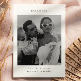 Convites Minimalista Elegante Foto Salve a data