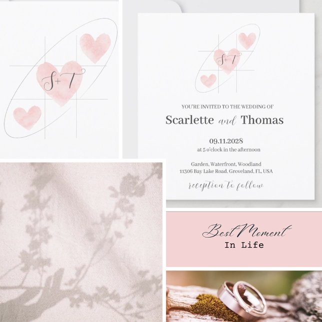 Convites Minimalista Elegante Simples (Criador carregado)