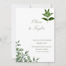 Minimalista Floral Verde folhagem eucalipto 