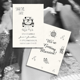 Convites Minimalista Moderno Salvar a Data | Casamento Simp