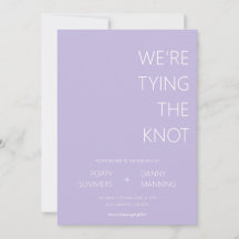 Minimalista Roxo Estamos a Casar Casando