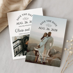 Convites Minimalista Salvar a Data