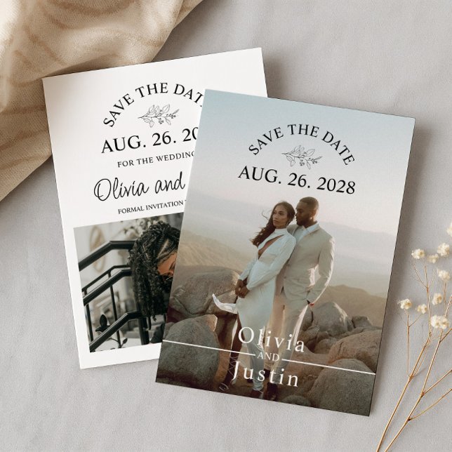 Convites Minimalista Salvar a Data (Criador carregado)