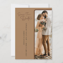 Convites Minimalista Save the Date de casamento