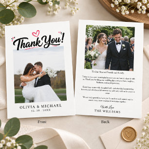 Convites Minimalista Script Simples com Coração Casamento F
