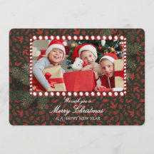 Minimalista Verde Dourado Merry Christmas Caligraf