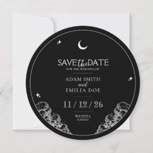 Convites Minimalista Vintage Celestial Casamento Salve a Da