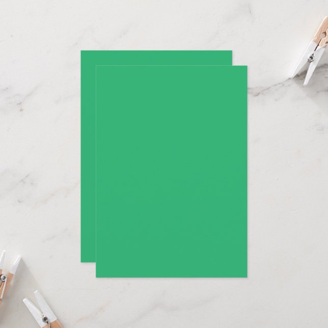 Convites Minimalistas Verdes | Elegantes Modernos (Frente/Verso In Situ)