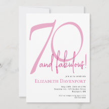 Mínimo 70 e Fabuloso Aniversário Rosa