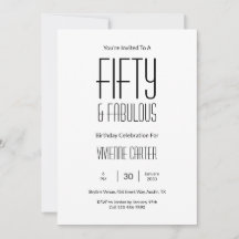 Mínimo Cinquenta e Fabuloso Aniversário de 50 anos