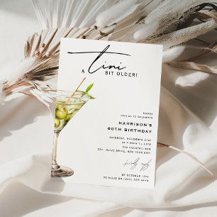 Convites Mínimo de 'tini' um pouco mais velho! Festa de ani