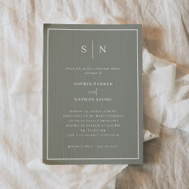 Convites Mínimo e Chic | Janto de ensaio "Sage Green"