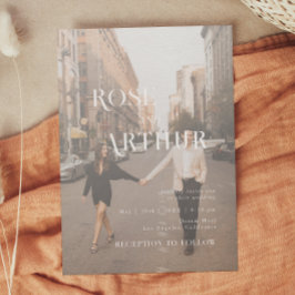 Convites Mínimo e chique preto e branco