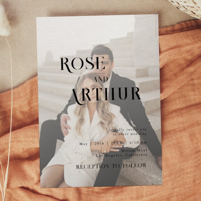 Convites Mínimo e preto e branco (Criador carregado)