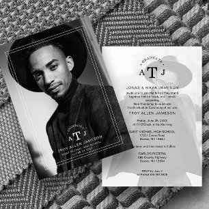 Convites Mínimo Elegantemente Moderno Transparência 2 Fotos