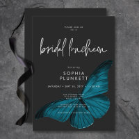 Mínimo Escuro Mínimo de Teal Moth Bridal