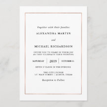 Mínimo Moderno | Casamento de fronteira Dourada Fa