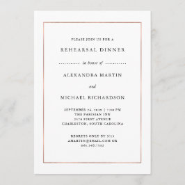 Convites Mínimo Moderno | Janto de ensaio nas fronteiras Do