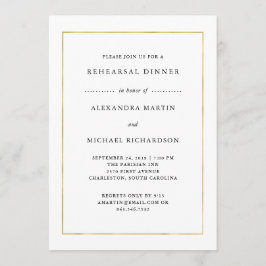 Convites Mínimo Moderno | Janto de ensaio nas fronteiras Do