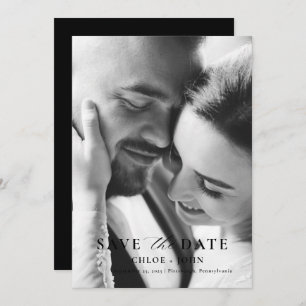 Convites Mínimo Moderno Salvar a Data