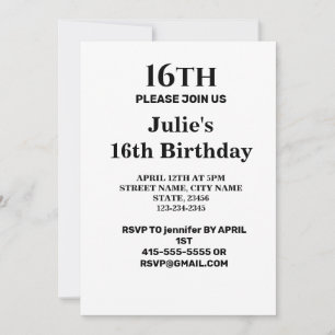 Convites Mínimo simples adicione seu nome de texto de logot