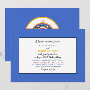 Convites Minnesotan Flag, Flag of Minnesota Wedding