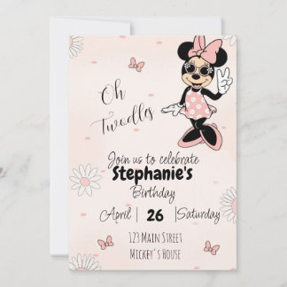 Convites Minnie Mouse Birthday - Oh Twodlers