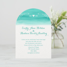 Convites Mint Chalkboard Elements Die Cut Wedding