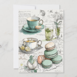 Convites Mint & Macarons Mcil Fresco