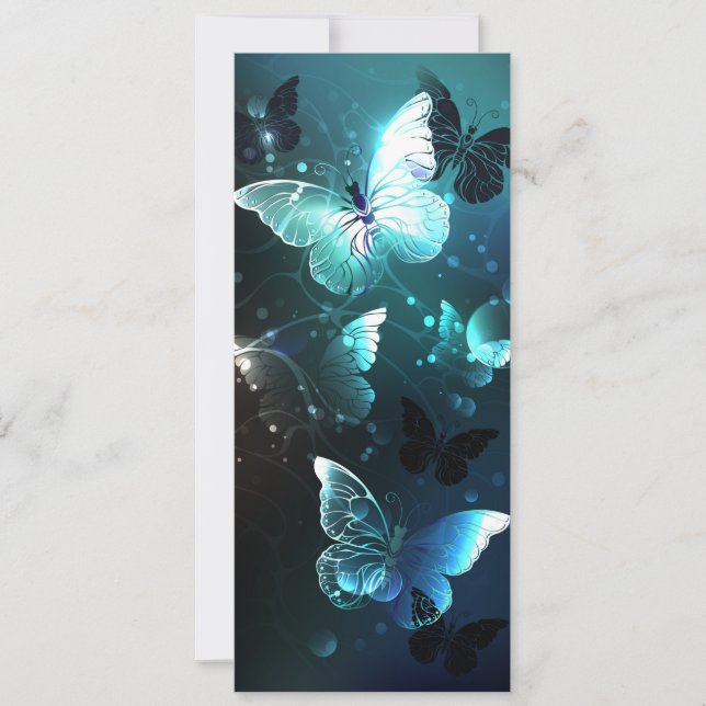 Convites Mint Night Butterflies (Frente)