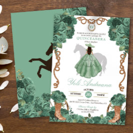 Convites Mint Rosa Charro Light Green Vestidos Quinceañera