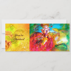 Convites MIRANDOLINA,brilho amarelo-acastanhado verde-claro