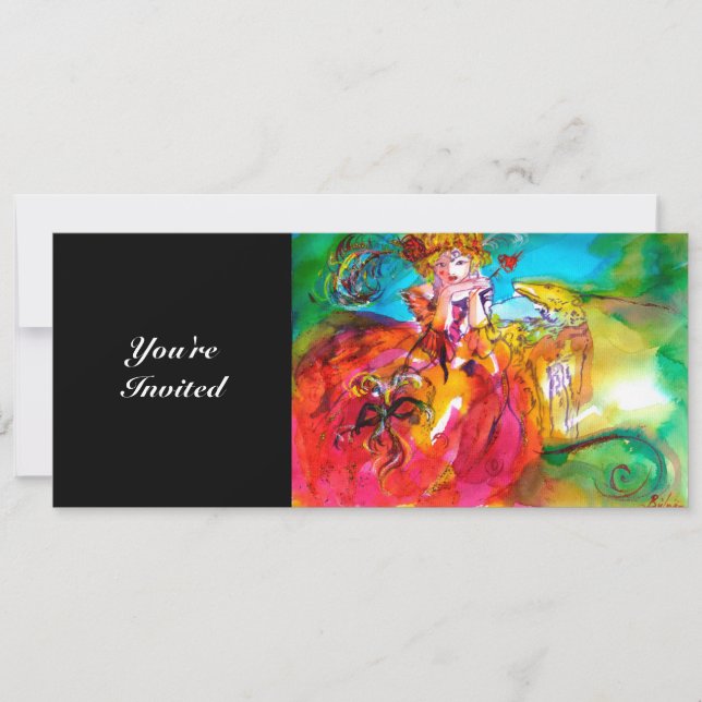 Convites MIRANDOLINA, faíscas brilhantes amarelo marrom ver (Frente)