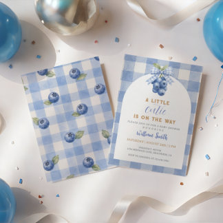 Convites Mirtilos Modernos Chuvinha de amor baby shower