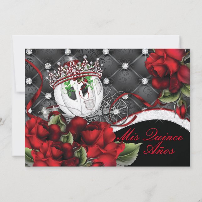 Convites Mis Quince Anos e Sweet 16s (Frente)