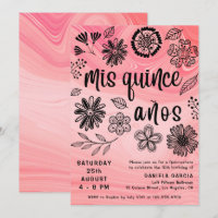 Mis Quince Años Rosa Moderna Quinceañera