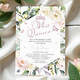 Convites Mis Quince   Borboletas Verdura Floral Festa de Qu