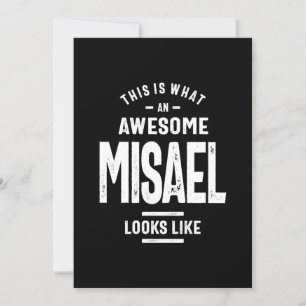 Convites Misael Nome Personalizado Aniversário