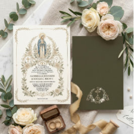Convites Missa Nupcial Tradicional Católica da Virgem Maria