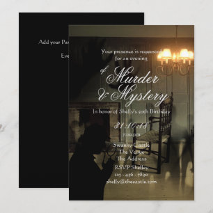 Convites Mistério de Assassinato Convida Investigação de