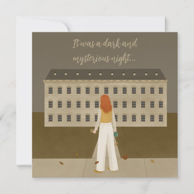 Convites Mistério de Assassinato Partido Temido (Frente)