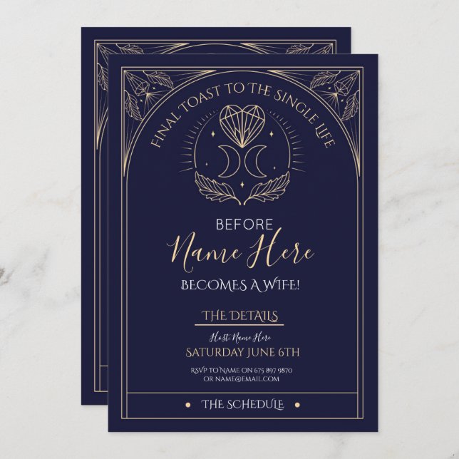 Convites Mística do Marinho Itinerário do Partido do Chá de (Frente/Verso)