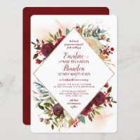 Mistletoe Manor Rosa Dourado Diamond Frame Weding